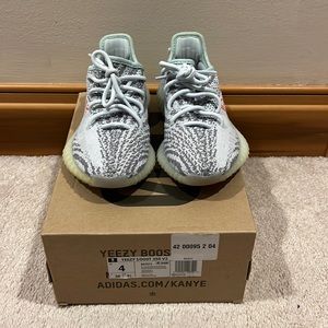💯 Authentic Adidas Yeezy Boost 350 V2 Low Blue Tint size 4